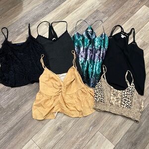 Camisole spaghetti top 6 pc bundle